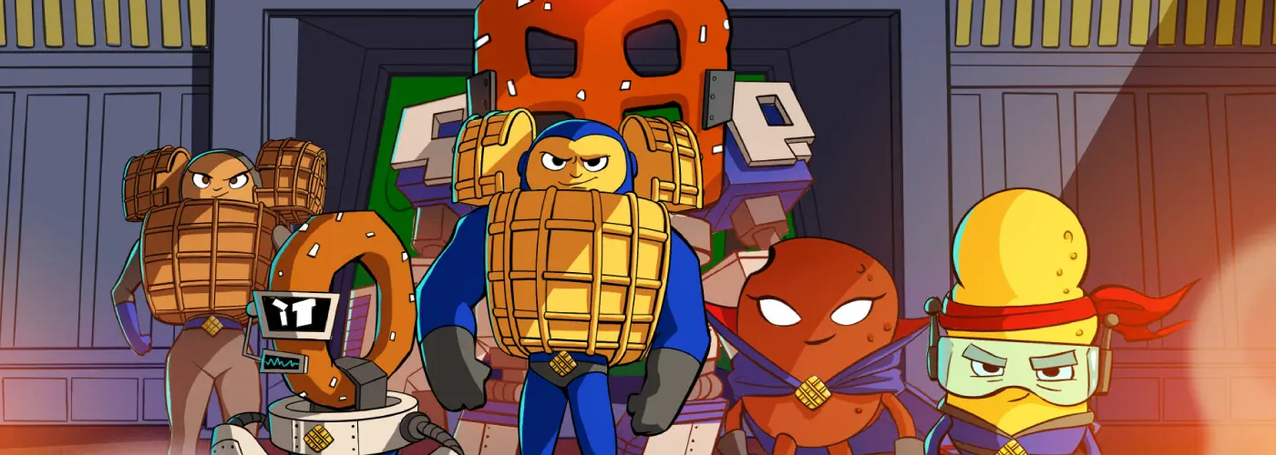 Chex Mix Squadron cartoon characters