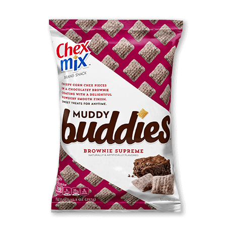 a bag of Brownie Supreme Muddy Buddies