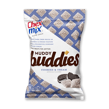 a bag of Cookies & Cream Muddy Buddies