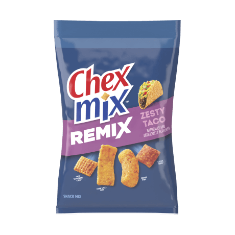 Zesty Taco Remix Chex Mix- front of packagin